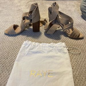 Tan Suede bow tie heel